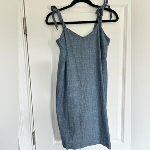 Jcrew chambray tie sundress! Great condition worn 1x!